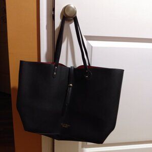 Victoria's Secret Black Tote with Red Inside